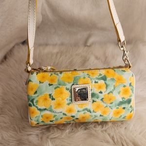 Authentic small yellow Dooney and Bourke purse handbag